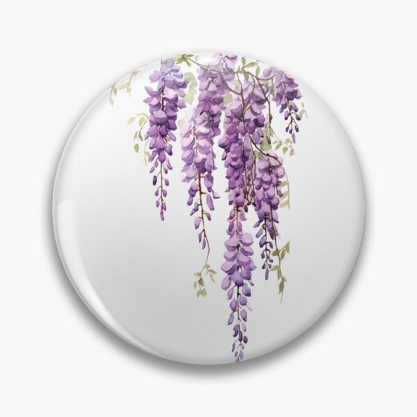Item preview, Aquarelle Blooms: Purple Wisteria Cutout designed and sold by EmeraldeaArt.