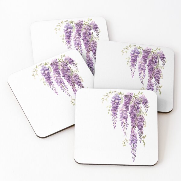 Item preview, Aquarelle Blooms: Purple Wisteria Cutout designed and sold by EmeraldeaArt.