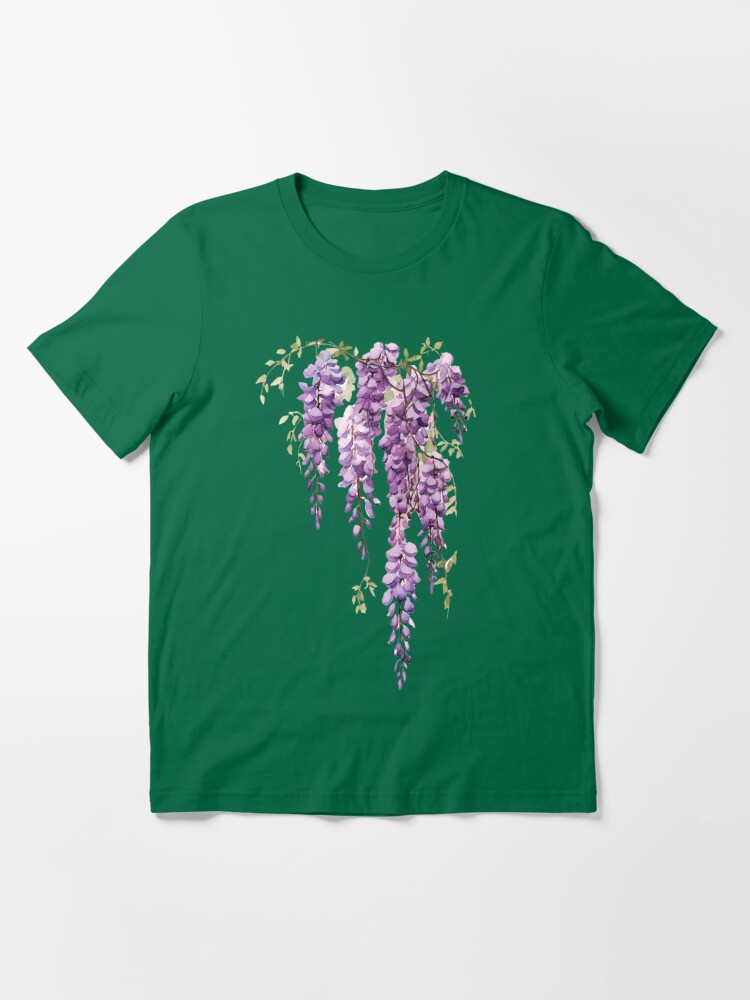 dangling purple wisteria watercolor, cutout Poster for Sale by  EmeraldeaArt