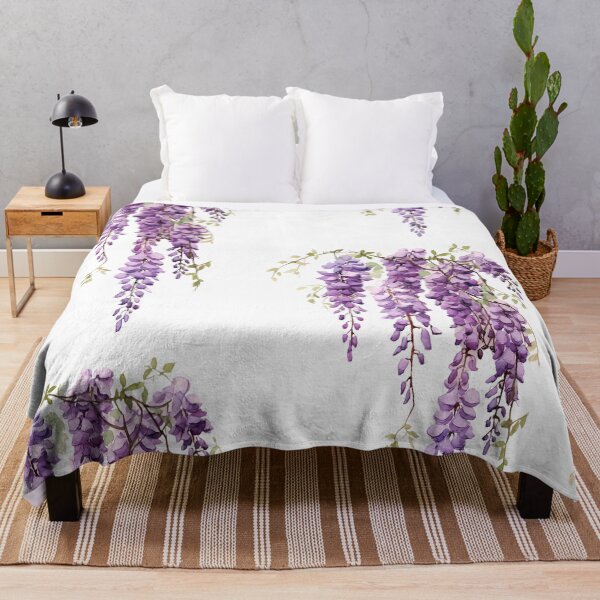 Item preview, Aquarelle Blooms: Purple Wisteria Cutout designed and sold by EmeraldeaArt.