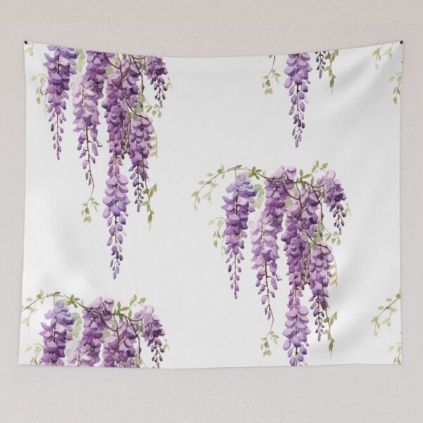 Item preview, Aquarelle Blooms: Purple Wisteria Cutout designed and sold by EmeraldeaArt.