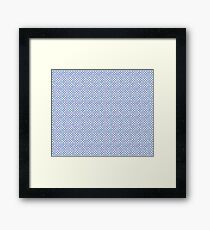 Bright Serenity blue Multi coloured pastel polka dots Framed Print