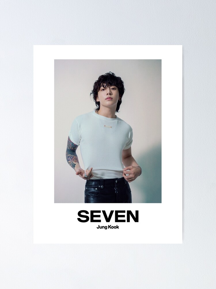 BTS Jungkook Seven Poster T-shirt - Kpop 2023