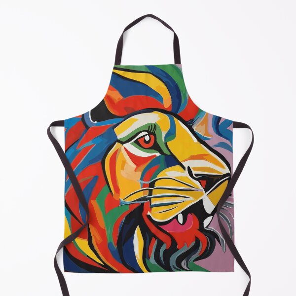 Item preview, Colourful Majestic Lion Side Profile designed and sold by ancient-times.