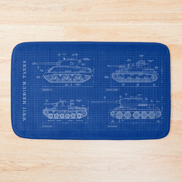 Item preview, WWII Medium Tanks (Blueprint) designed and sold by BGALAXY.