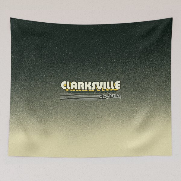 Item preview, Clarksville, Indiana | Retro Stripes designed and sold by retroready.