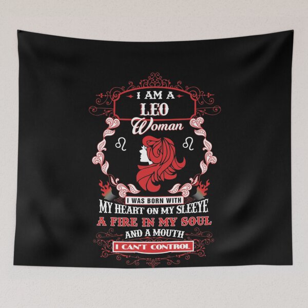 Item preview, Leo Woman With My Heart On My Sleeve A Fire In My Soul And A Mouth - Mens  – Best Trendy Womens – Tee For Kids  designed and sold by EagmianPheolea.
