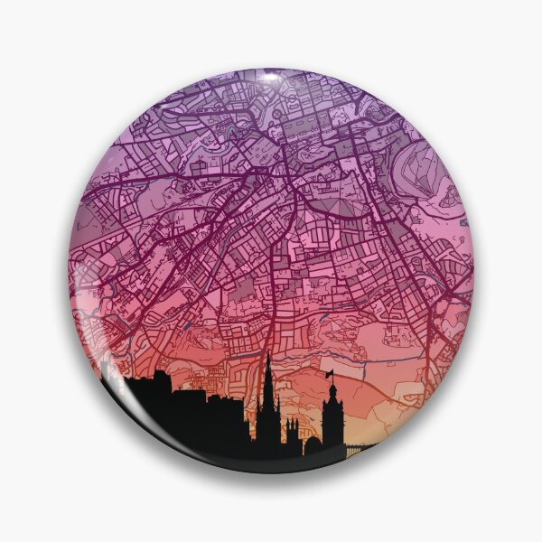 Item preview, Edinburgh Skyline Map designed and sold by ArtPrints.