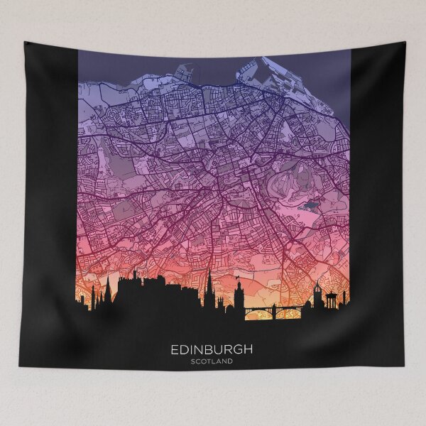 Item preview, Edinburgh Skyline Map designed and sold by ArtPrints.