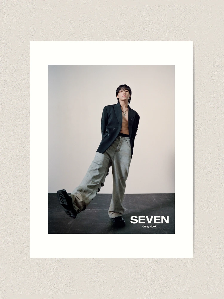 BTS Jungkook Seven Poster T-shirt - Kpop 2023