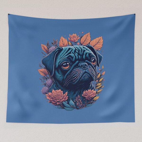 Item preview, Pug Lover Dog Portrait designed and sold by SoccaTamam.