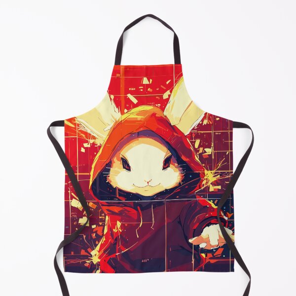 Item preview, Futuristic bunny rabbit portrait designed and sold by TomFrontierArt.