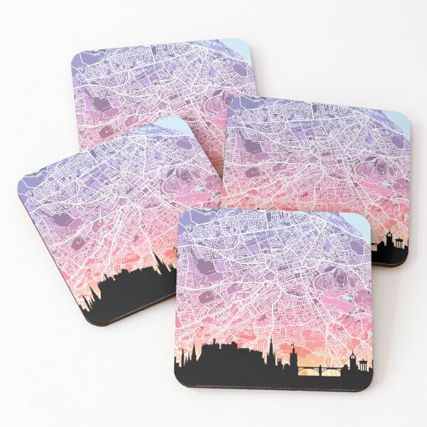 Item preview, Edinburgh Skyline Map designed and sold by ArtPrints.