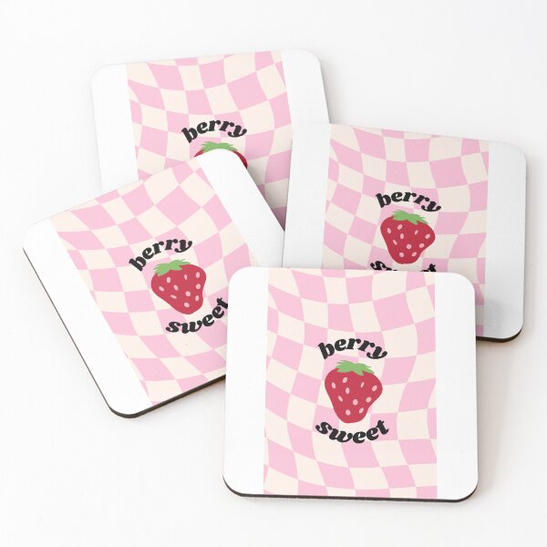 Item preview, berry sweet retro pink strawberry aesthetic designed and sold by stickersxbecca.