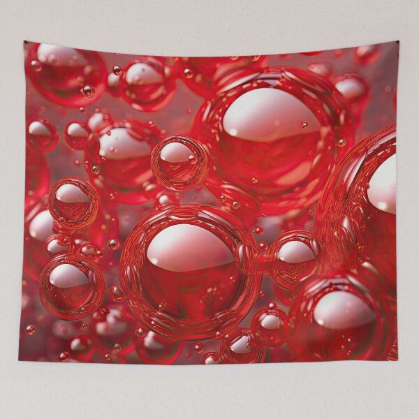 Aperçu de l'œuvre Mange mes bulles rouge Robe t-shirt créée et vendue par Digital-Art-Co.