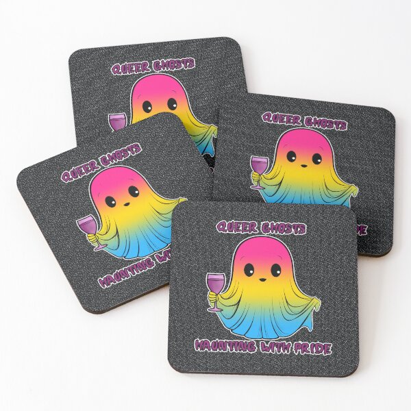 Item preview, Queer Ghosts, Ghost in Pansexual Flag Colors designed and sold by Savchuk-Vova.