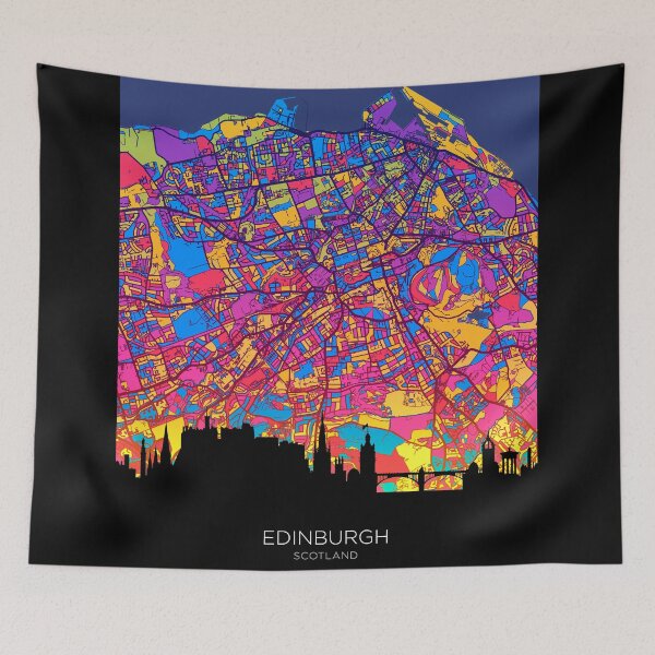 Item preview, Edinburgh Skyline Map designed and sold by ArtPrints.