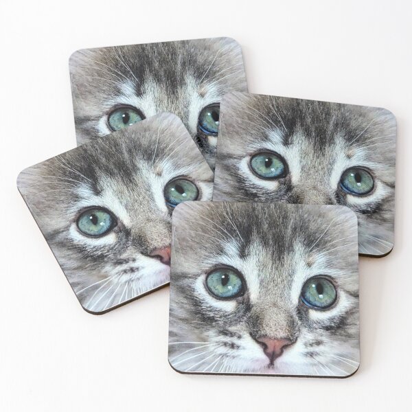 Item preview, Cute big eyed kitten designed and sold by Fluffycat2020.