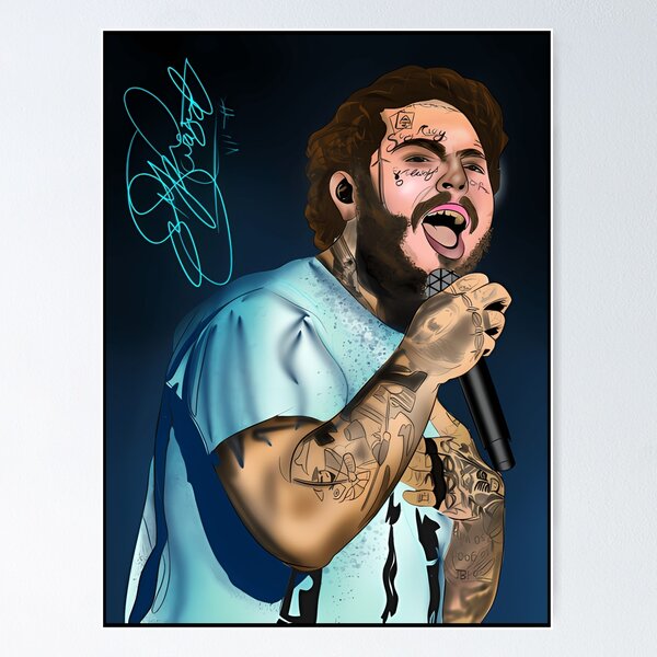 Post Malone Rockstar Poster, Posters Plug