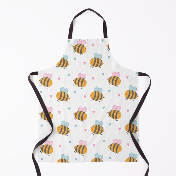 Item preview, Cute Bee and Hearts Pattern designed and sold by artfulbitsbyk.