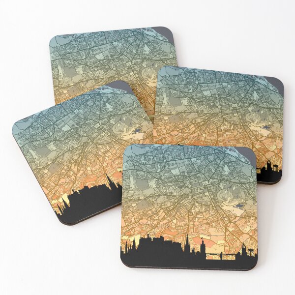 Item preview, Edinburgh Skyline Map designed and sold by ArtPrints.