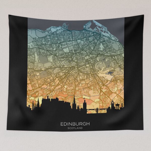 Item preview, Edinburgh Skyline Map designed and sold by ArtPrints.
