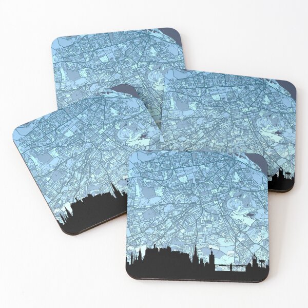 Item preview, Edinburgh Skyline Map designed and sold by ArtPrints.