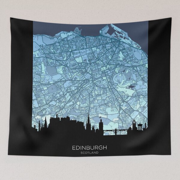 Item preview, Edinburgh Skyline Map designed and sold by ArtPrints.
