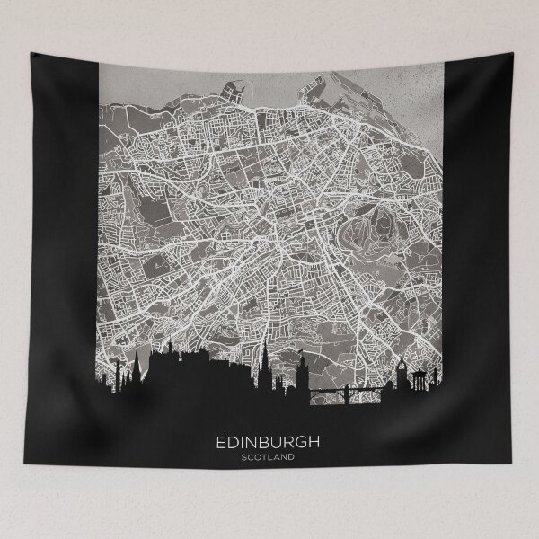 Item preview, Edinburgh Skyline Map designed and sold by ArtPrints.