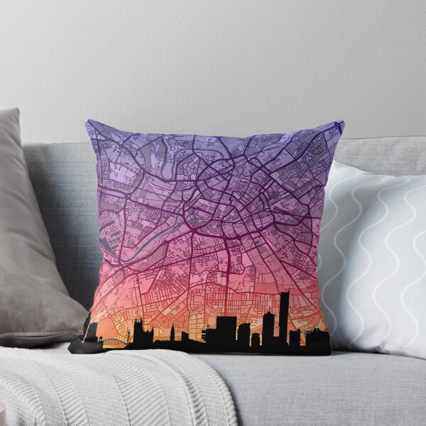 Item preview, Manchester Skyline Map designed and sold by ArtPrints.