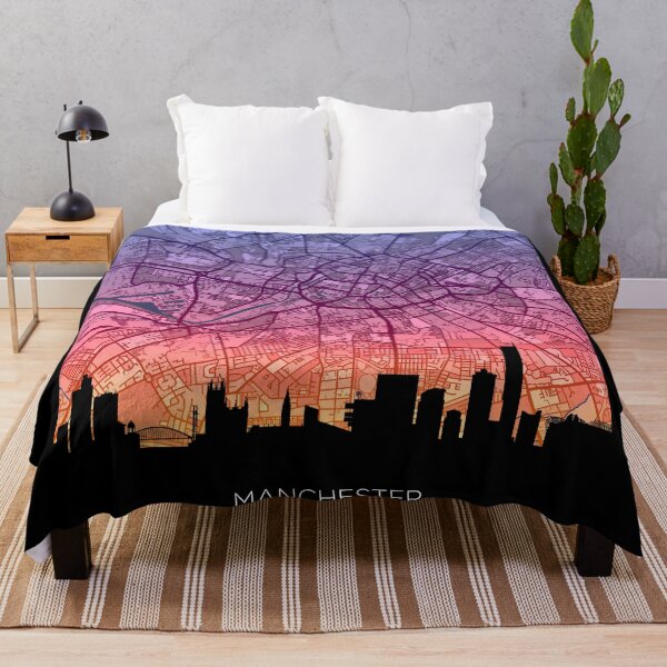 Item preview, Manchester Skyline Map designed and sold by ArtPrints.