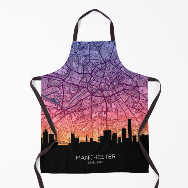Item preview, Manchester Skyline Map designed and sold by ArtPrints.