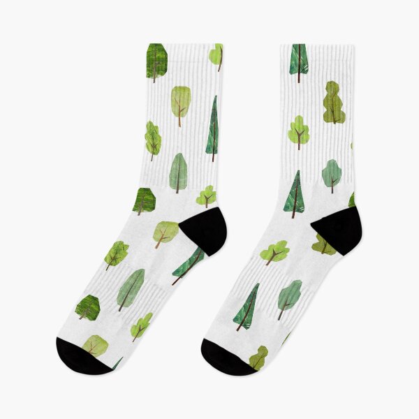 Item preview, Woodland trees on white designed and sold by crumpsticks.