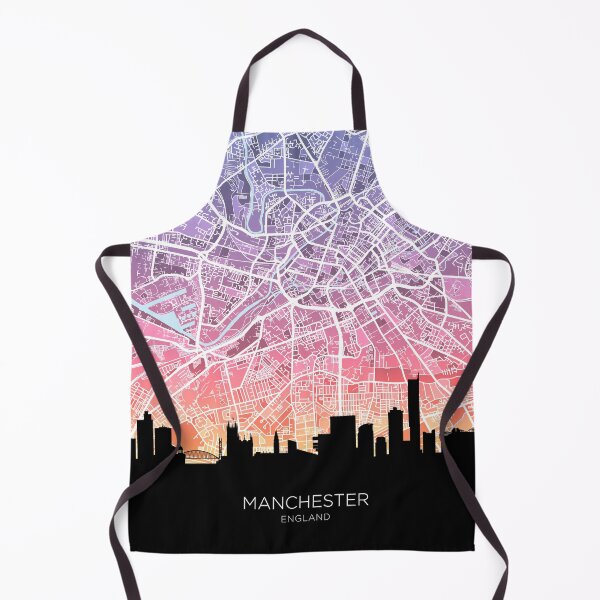 Item preview, Manchester Skyline Map designed and sold by ArtPrints.
