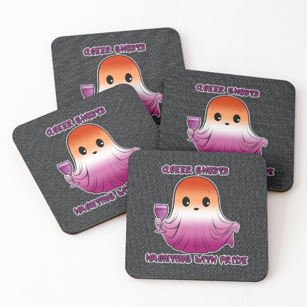 Item preview, Queer Ghosts, Ghost in Lesbian Flag Colors designed and sold by Savchuk-Vova.