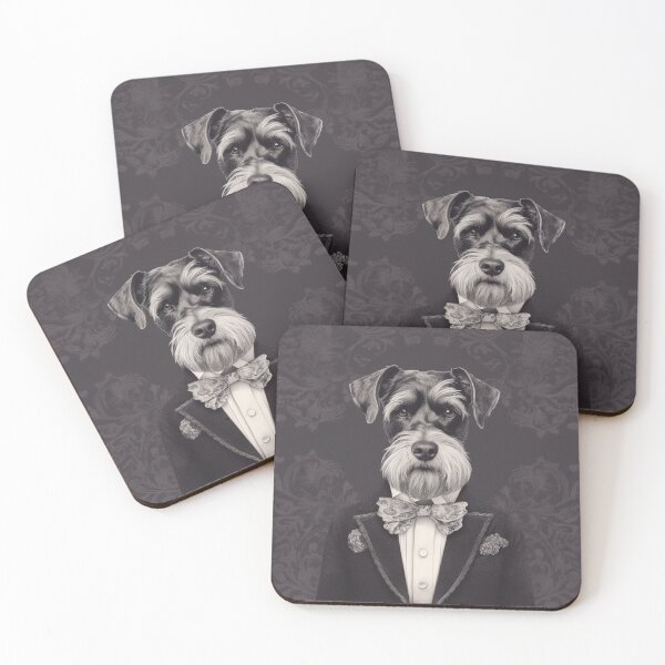 Item preview, Gentleman Schnauzer in a Tux and Bow Tie designed and sold by AntiqueImages.