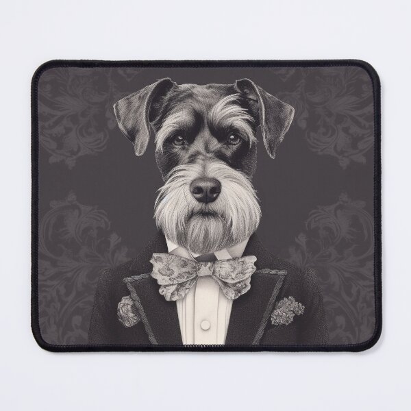 Item preview, Gentleman Schnauzer in a Tux and Bow Tie designed and sold by AntiqueImages.