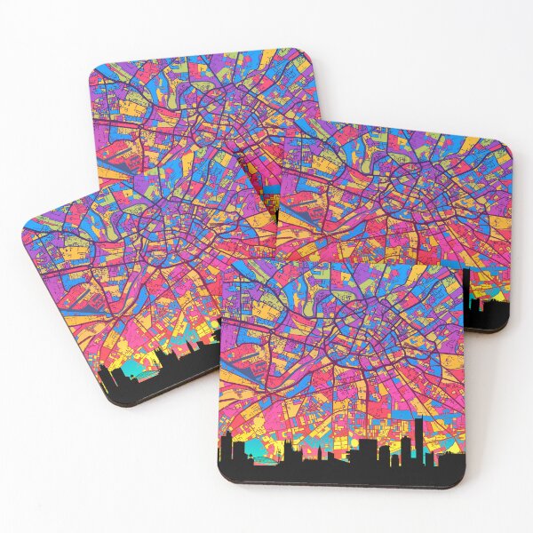 Item preview, Manchester Skyline Map designed and sold by ArtPrints.