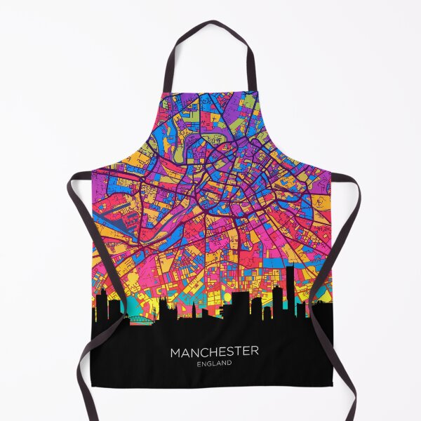 Item preview, Manchester Skyline Map designed and sold by ArtPrints.