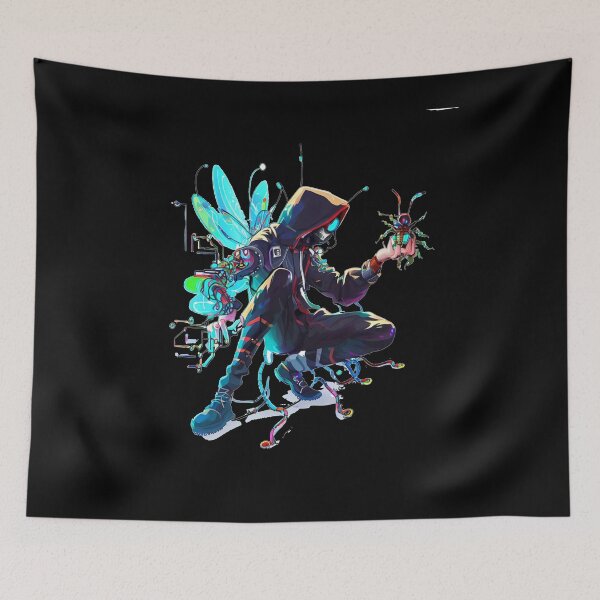 Item preview, Futuristic Geek in Action, A Digital Art Showcase designed and sold by VincenzaRaynor.