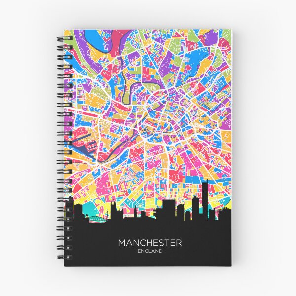 Item preview, Manchester Skyline Map designed and sold by ArtPrints.