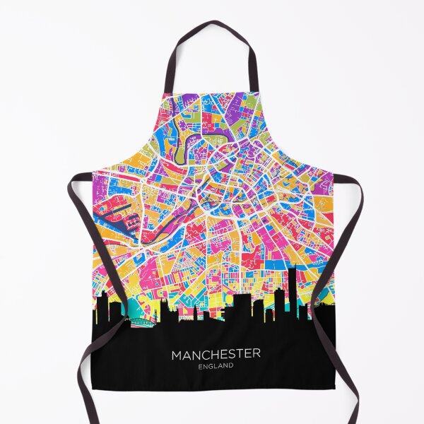 Item preview, Manchester Skyline Map designed and sold by ArtPrints.