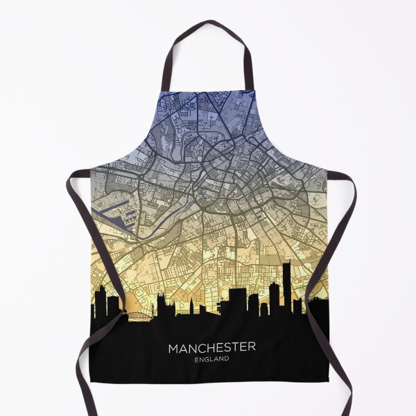 Item preview, Manchester Skyline Map designed and sold by ArtPrints.