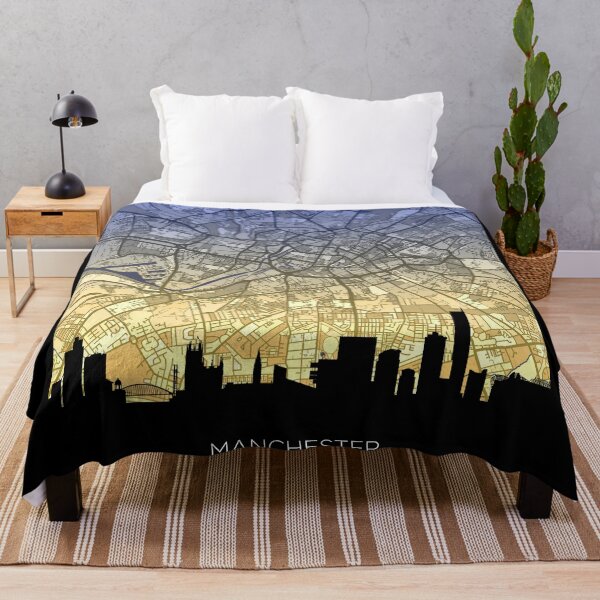 Item preview, Manchester Skyline Map designed and sold by ArtPrints.