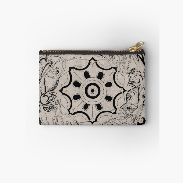 Item preview, Vintage Sketch Buddhist Flying Kabuki Chakra Sacred Geometry Dharma Mantra designed and sold by Mulan-Prints.