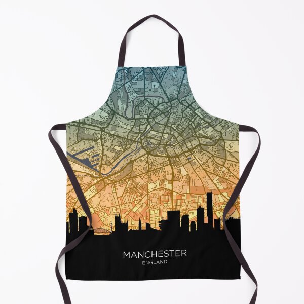 Item preview, Manchester Skyline Map designed and sold by ArtPrints.
