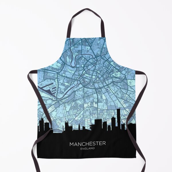 Item preview, Manchester Skyline Map designed and sold by ArtPrints.