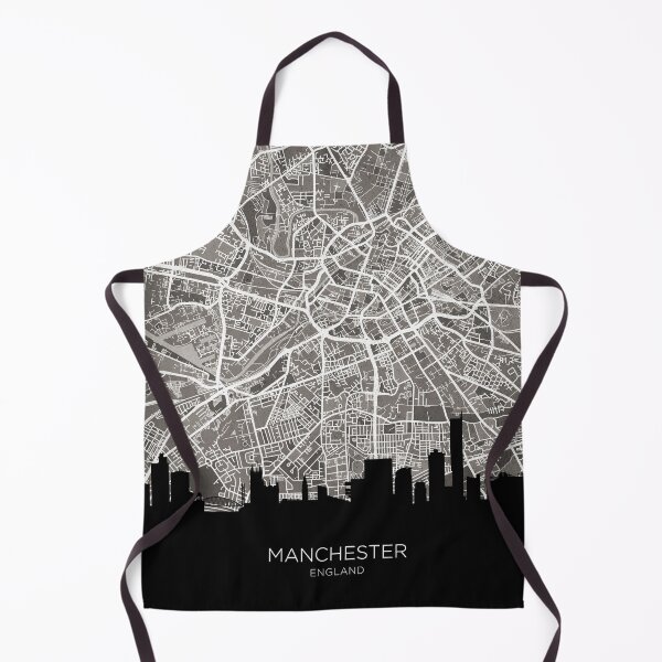Item preview, Manchester Skyline Map designed and sold by ArtPrints.