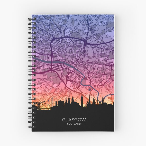 Item preview, Glasgow Skyline Map designed and sold by ArtPrints.