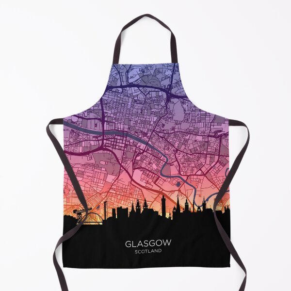 Item preview, Glasgow Skyline Map designed and sold by ArtPrints.